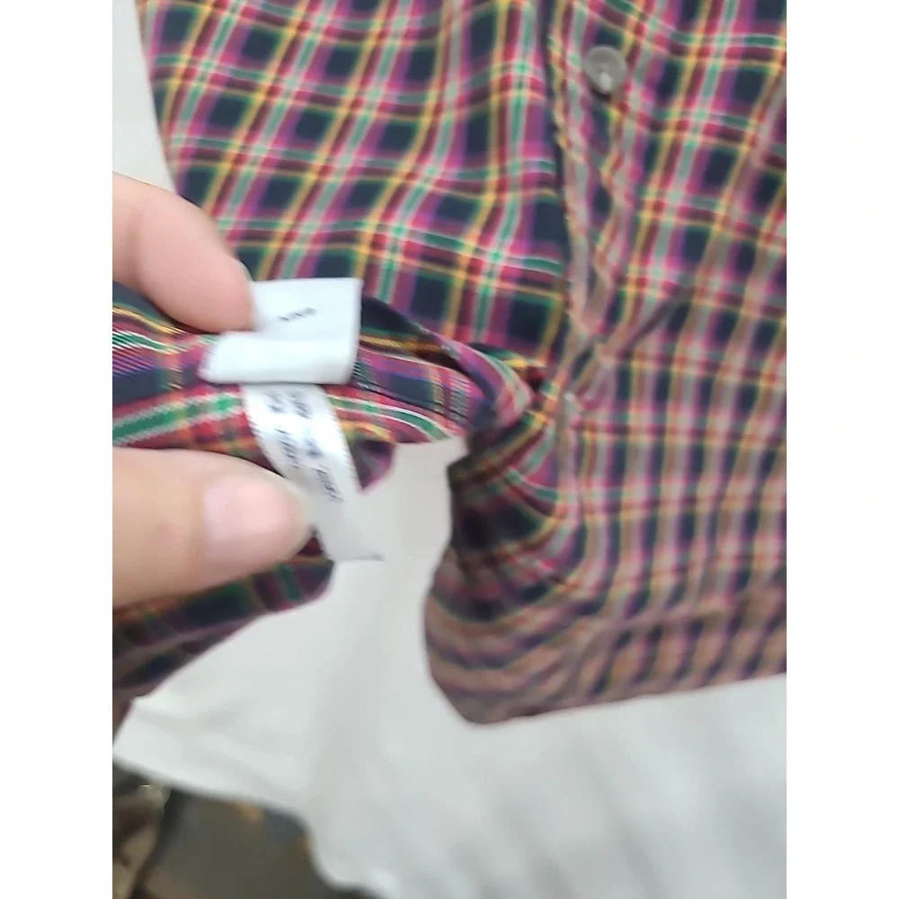 Polo Ralph Lauren Multicolor‎ Plaid Button Down Long Sleeve Shirt Sz XXL READ
